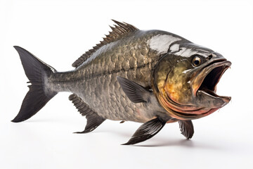 Naklejka premium a fish with its mouth open and its mouth wide open