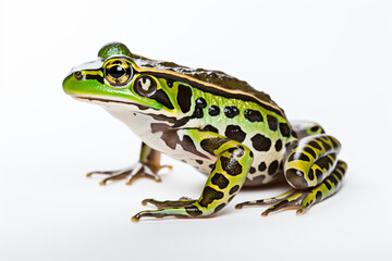 Obraz premium a frog with a green and black pattern on its body