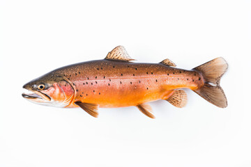 Fototapeta premium a fish that is standing up on a white surface