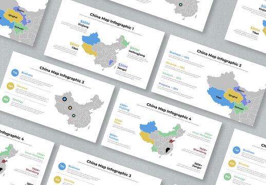 China Map Infographic