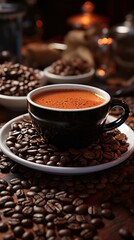 Fototapeta premium autumn_mood_at_home_cozy_photo-realistic_ultra_detail UHD Wallpaper
