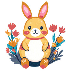 easter bunny with easter egg