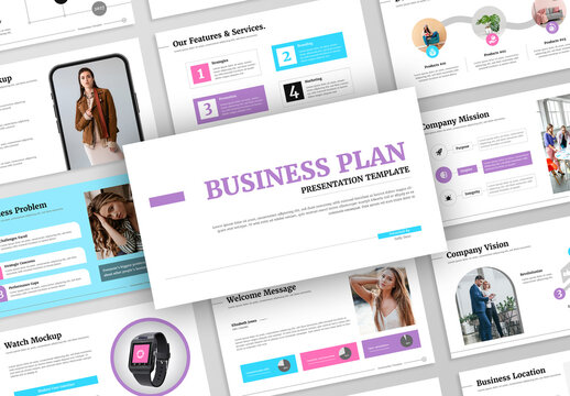 Business Plan Presentation Template Layout