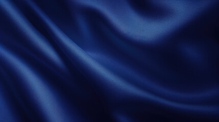 Abstract dark blue background. dark blue  fabric texture background. dark blue  silk satin. Curtain. Luxury background for design. Shiny fabric. Wavy folds.	
