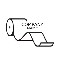 logo for paper company icon vector illustration