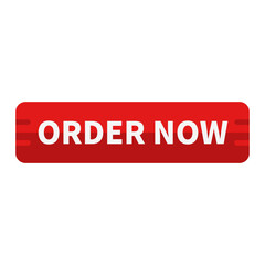 Order Now Button In Red Rectangle Shape For Promotion Business Marketing
