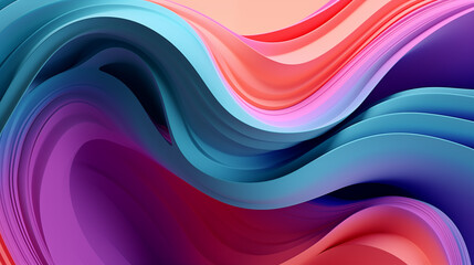 Colorful 3D layers background