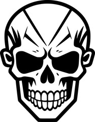 Fototapeta premium Skull - Minimalist and Flat Logo - Vector illustration