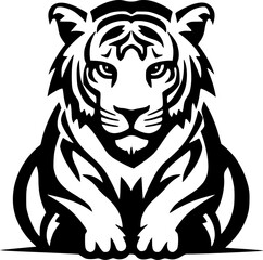 Tiger | Minimalist and Simple Silhouette - Vector illustration