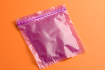 A Blank Plastic Ziplock Bag Mockup, Ready to Transform into Innovative Packaging Designs, Offering a Clear Canvas for Creative Branding and Practical Solutions in the Dynamic World of Modern Packaging
