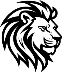 Lion | Minimalist and Simple Silhouette - Vector illustration