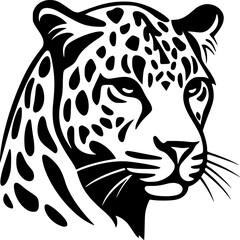 Leopard | Minimalist and Simple Silhouette - Vector illustration