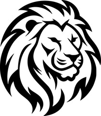 Fototapeta premium Lion | Minimalist and Simple Silhouette - Vector illustration