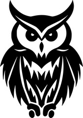 Owl - High Quality Vector Logo - Vector illustration ideal for T-shirt graphic