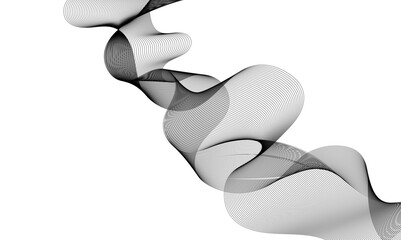 Abstract background with wave and curve line. Curve wave seamless pattern. Vector illustration.