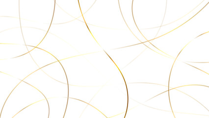 Golden luxury scribble line art background. Chaotic abstract lines abstract geometric pattern background. - obrazy, fototapety, plakaty
