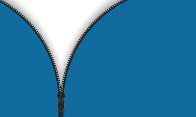 Open zipper icon. Zipper background. © sanchesnet1