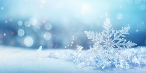 Fototapeta na wymiar A blue winter background with white dots of snow, snowflakes dots, minimalist monochromes, pastel colors, wallpaper. 