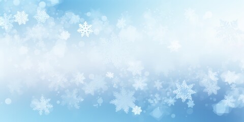 Random falling snow flakes wallpaper. Snowfall dust freeze granules. Snowfall sky white teal blue background. Many snowflakes february vector. Snow nature scenery.