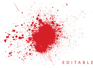 Isolated horror vector blood splatter