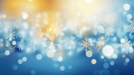 Abstract clear crystal snowflake background copy space 