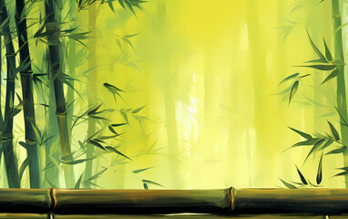 Fototapeta na wymiar Bamboo background texture, bamboo green leaves