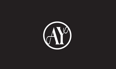 AY YA , A ,Y, Abstract Letters Logo Monogram	