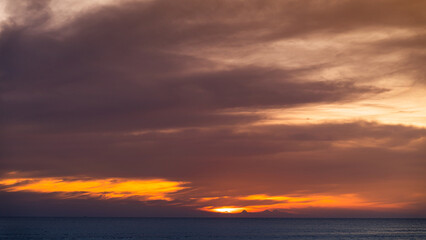 beautiful clouds over the sea sunset pictures Patong Phuket Thailand