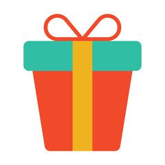 Gift on a white background