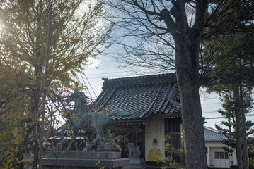 Fototapeta premium 新嘗祭を迎える在所のお宮さん