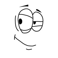 Cartoon faces expressions