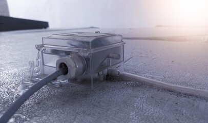 Close up the Air pressure sensor for monitoring supply air from Air Handling Unit.
