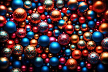 christmas balls background