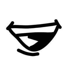 hand draw cartoon mouth