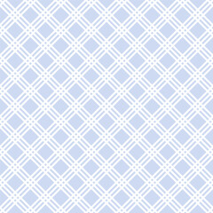 Seamless Geometric Checked Light Blue Pattern.