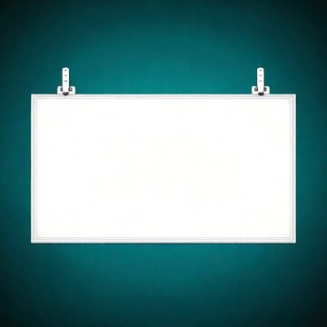 blank board on isolated background