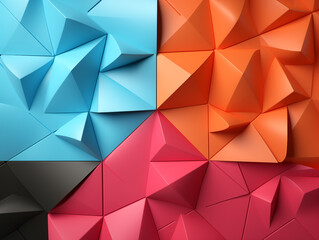 Black Friday Sale Banner.Modern Polygon Background Design.Created with Generative AI technology.