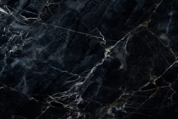 Keuken spatwand met foto black marble texture background © Anastasia YU