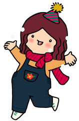 Children's party. Celebrate the holiday season. Special day. Cute children's illustrations for various products.happy day ,PNG. File, create commercial purposes.