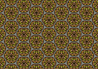 Abstract graphic shape pattern geometric symmetry orange yellow symbol illustration background backdrop wallpaper fabric pattern printed textiles decorative carpet tiles