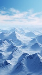 Fototapeta premium Great high mountains are covered with snow