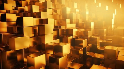 A close-up of a stack of cubes arranged in perfect symmetry. and it would make a great wallpaper or business banner design.