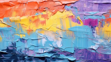 Obraz premium Illustration of bold color paint abstract background