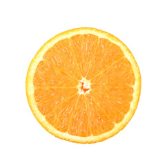 slice of orange fruit on transparent png