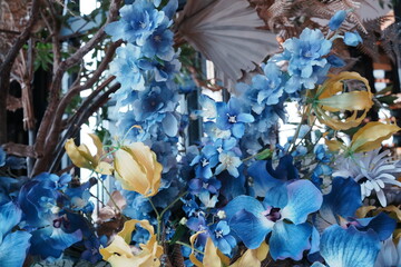 Blue Phalaenopsis Flower Bouquet - 青い胡蝶蘭