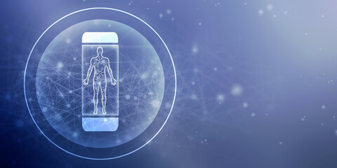 2d illustration Human Male Muscle Body