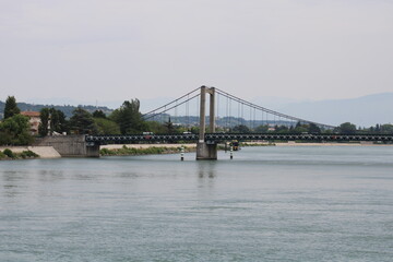 Naklejka premium Pont suspendu