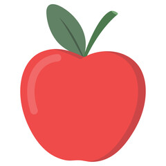 Apple vector illustration isolated on white background.