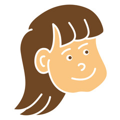 woman face cartoon 