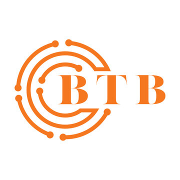 BTB letter design. BTB letter technology logo design on white background. BTB Monogram logo design for entrepreneur and business